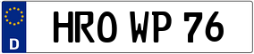 Trailer License Plate